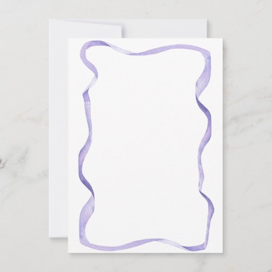 Bloemen en lint nummer 2e verjaardag kaart (Achterkant)