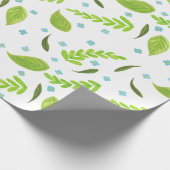 Bloemen en loof cadeaupapier (Hoek)