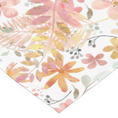 Bloemen en loof korte tafelloper (Hoek)