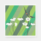 Bloemen en luifstofpapier servet (Voorkant)