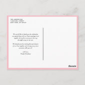 bloemen en Mason Jars Bedankt voor je postard Briefkaart (Achterkant)