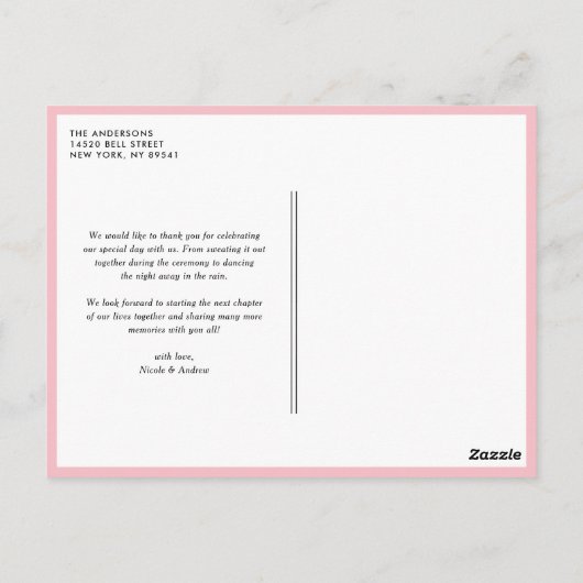  bloemen en Mason Jars Bedankt voor je postard Briefkaart (Achterkant)