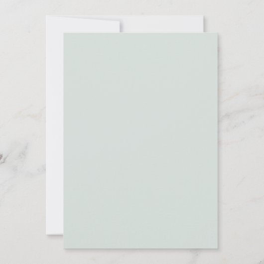  Bloemen en Mint Groen Verjaardagsfeest Kaart (Achterkant)