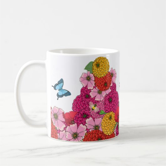 Bloemen en Mok van botervliegen (Links)