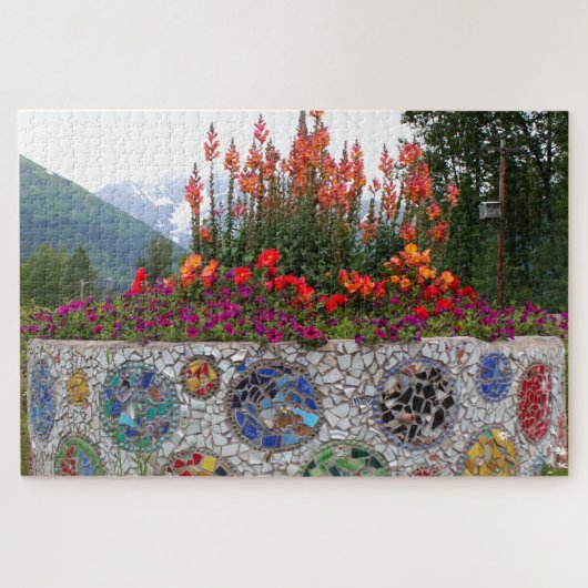 Bloemen en mozaïeken, Alaska Legpuzzel (Horizontaal)