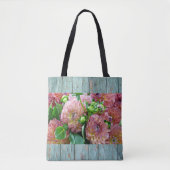 Bloemen en omheiningen Klassieke Canvas tas (Voorkant)