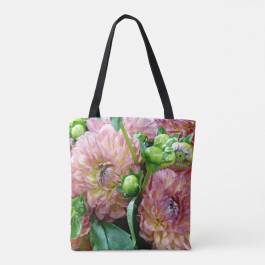 Bloemen en omheiningen Klassieke Canvas tas (Achterkant)
