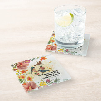Bloemen en Onderzetters van glas