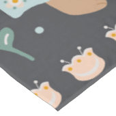 Bloemen en paasbunny Scandinavian Folk Art Tafelkleed (Gekanteld)