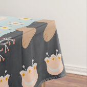 Bloemen en paasbunny Scandinavian Folk Art Tafelkleed (Voorbeeld)