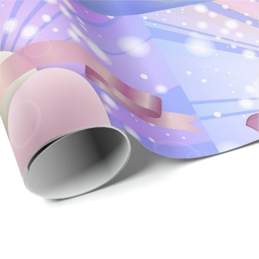 Bloemen en paaseieren cadeaupapier (Rol Hoek)