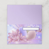 Bloemen en paaseieren plaatskaartje (Buitenkant ongevouwen)