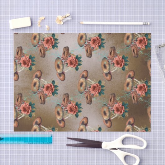 bloemen en paddenstoelen tissuepapier (Craft)