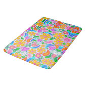 Bloemen en Paisley Badmat (Gekanteld)