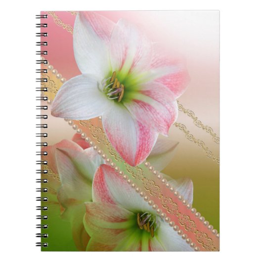 Bloemen en parels notitieboek (Voorkant)