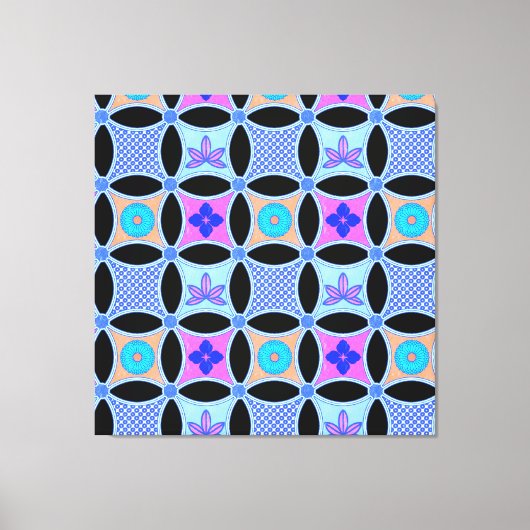 Bloemen en Patronen Canvas Afdruk (Voorkant)
