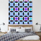 Bloemen en Patronen Canvas Afdruk (Insitu (Slaapkamer))