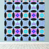 Bloemen en Patronen Canvas Afdruk (Insitu (Houten vloer))
