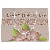 Bloemen en patronen groot cadeauzakje (Voorkant)