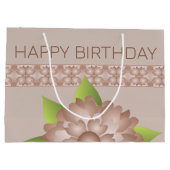 Bloemen en patronen groot cadeauzakje (Achterkant)