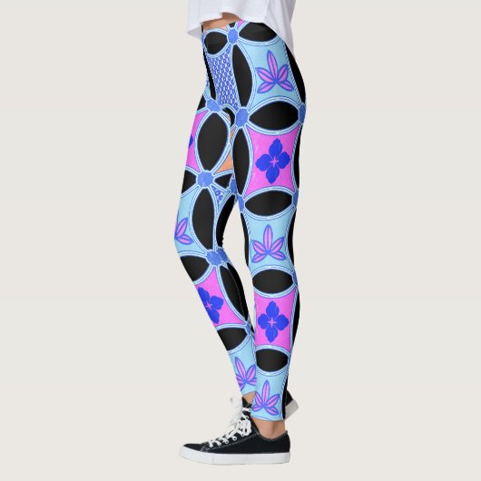 Bloemen en patronen leggings (Links)