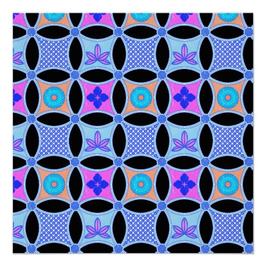 Bloemen en Patronen Perfect Poster (Voorkant)