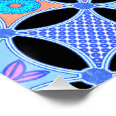 Bloemen en Patronen Perfect Poster (Hoek)