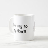 Bloemen en Pizza Koffiemok (Voorkant links)