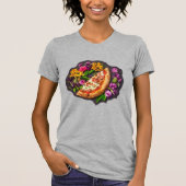 Bloemen en Pizza T-shirt (Voorkant)