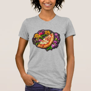 Bloemen en Pizza T-shirt