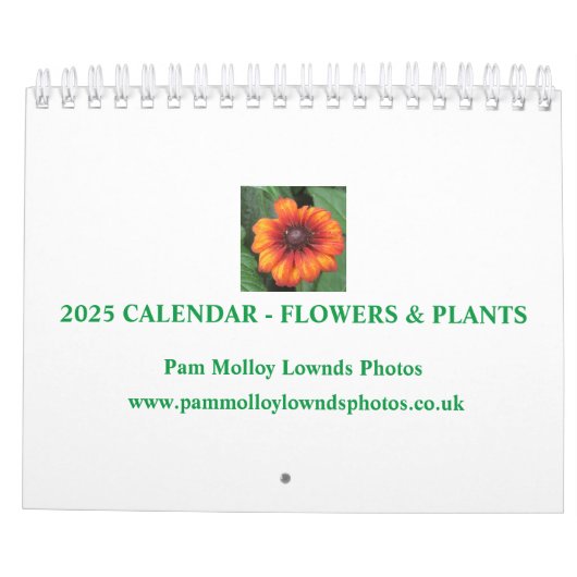 Bloemen en Planten Kalender 2025 (Achterkant)