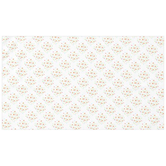 Bloemen en Polka Dot Patroon Tafelkleed (Voorkant (Horizontaal))