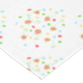 Bloemen en Polka Dot Patroon Tafelkleed (Gekanteld)