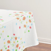 Bloemen en Polka Dot Patroon Tafelkleed (Voorbeeld)