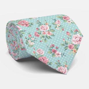  Bloemen en Polka Dot Stropdas