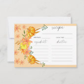 Bloemen- en pompoenboog - receptkaart (Voorkant)