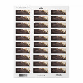  bloemen en pompoenherfst etiket (Full Sheet)