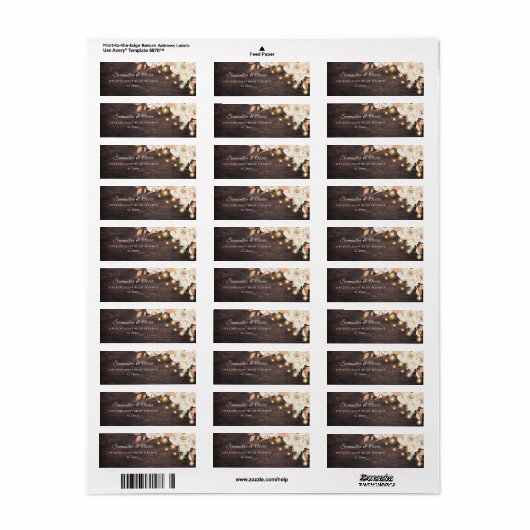  bloemen en pompoenherfst etiket (Full Sheet)