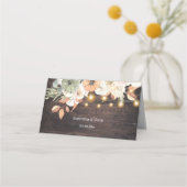  bloemen en pompoenherfst plaatskaartje (Achterkant)