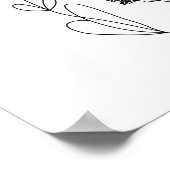 Bloemen en Poster voor inkttekening (Hoek)