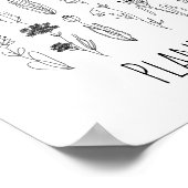 Bloemen en Poster voor inkttekening (Hoek)