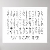 Bloemen en Poster voor inkttekening (Voorkant)