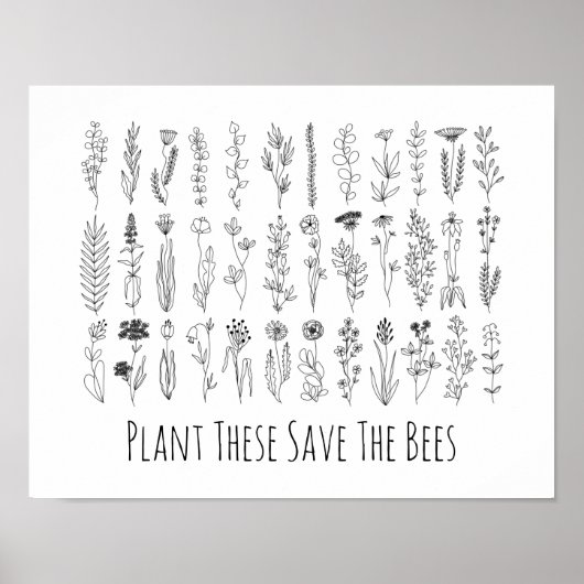 Bloemen en Poster voor inkttekening (Voorkant)