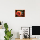 Bloemen en Poster voor vriendschap afdrukken (Thuiskantoor)