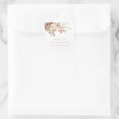 Bloemen en Prosecco Bloemige Dankjewel Bruidsdiner Vierkante Sticker (Tas)