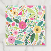 Bloemen en Prosecco Bruidsdouche Bedankjes Labels (Achterkant)