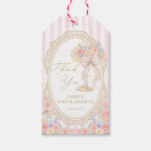 Bloemen en Prosecco Bruidsdouche Cadeaulabel (Voorkant)