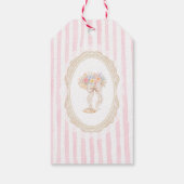 Bloemen en Prosecco Bruidsdouche Cadeaulabel (Achterkant)