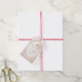 Bloemen en Prosecco Bruidsdouche Cadeaulabel (Met Touw)