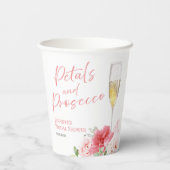 Bloemen en Prosecco | Bruidsdouche in de Wilde Tui Papieren Bekers (Achterkant)